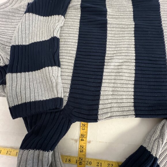 St. Johns Bay Ribbed Sweater Blue Gray Sweater Pullover XL Tall - Picture 7 of 7